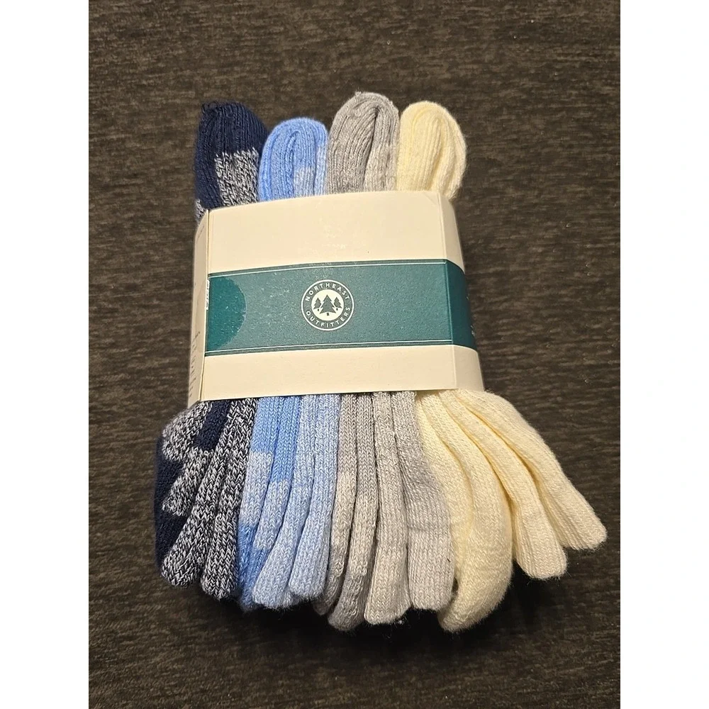 Northeast Outfitters Hiker Socks 4-Pack Mens 4-8 Womens‎ 5-10 Multicolor NWT